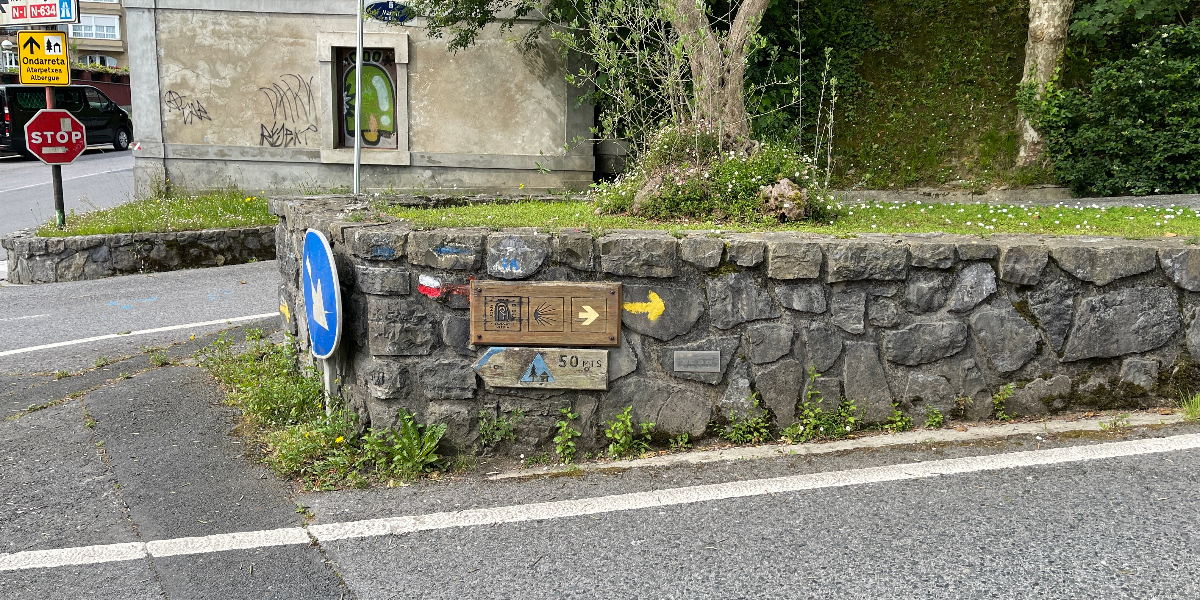 First sign of the trail