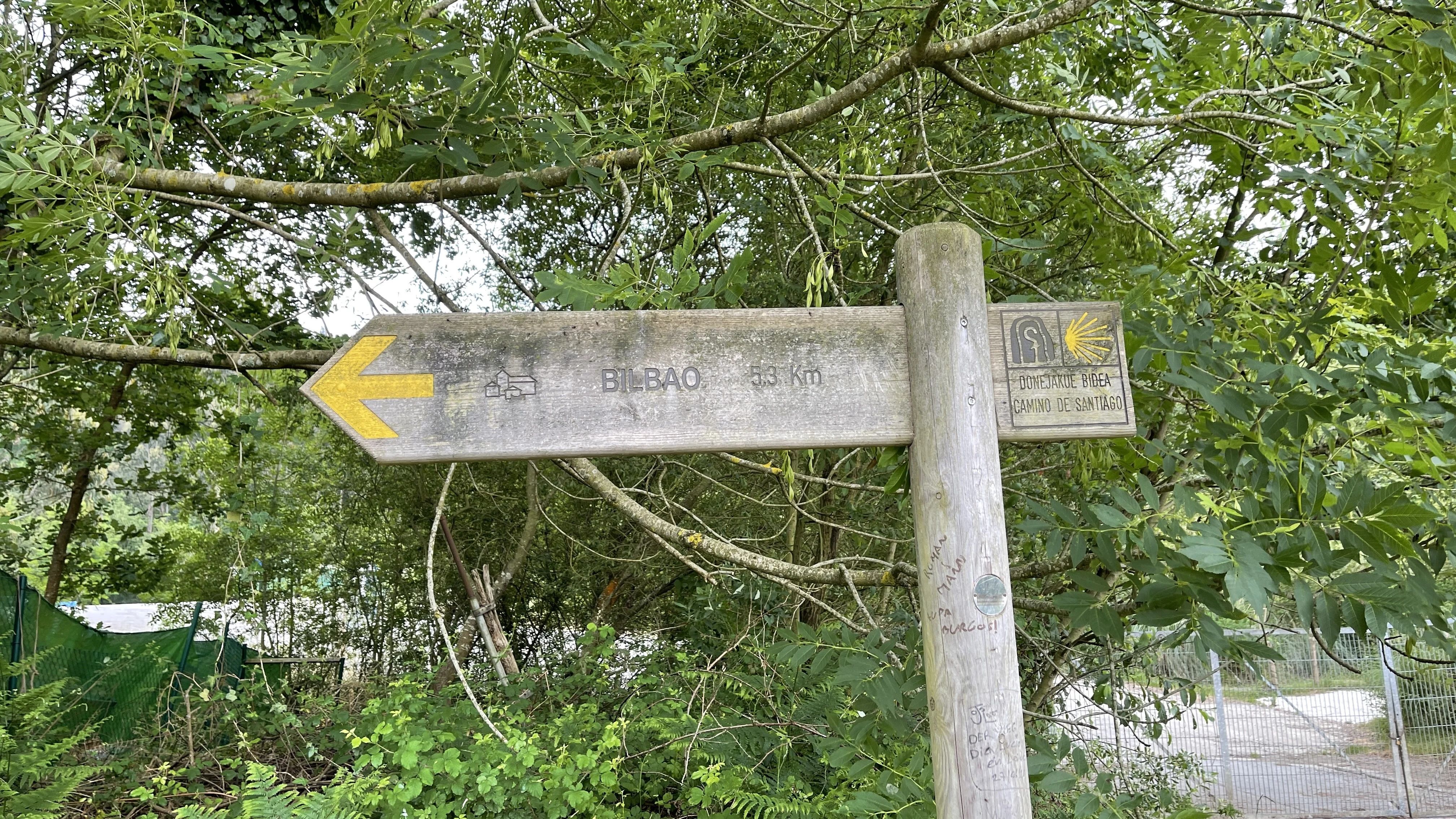 Last push to Bilbao Last push to Bilbao sign