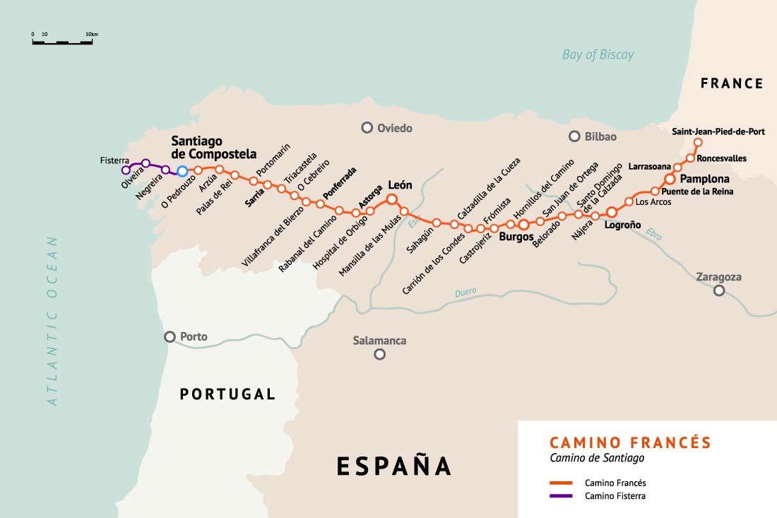 Camino Francés route